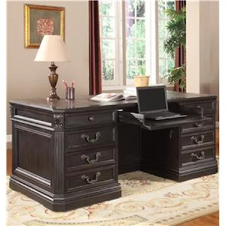 Traditional Double Pedestal Executive Desk